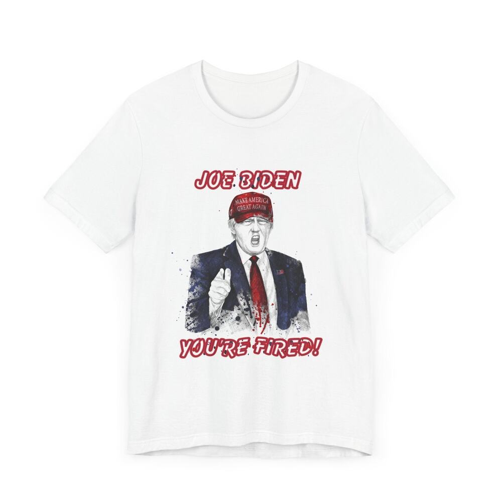 Trump "Joe Biden, YOU'RE FIRED!" Scribble Art - Unisex T-Shirt
